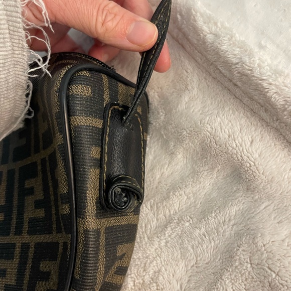 RARE VINTAGE FENDI POCHETTE ZUCCA BAGUETTE BAG - Picture 9 of 10